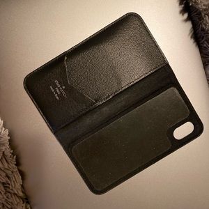Black Authentic Louis Vuitton phone wallet.